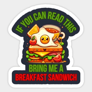 Breakfast Sandwich Sticker